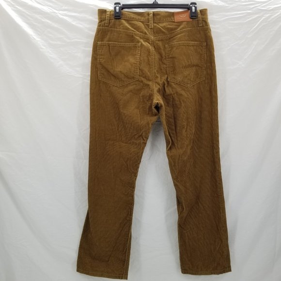 Tory Burch Womens Jeans  Brown Corduroy Button Fly Straight Fit  Pants 30 x 28 - Picture 9 of 12